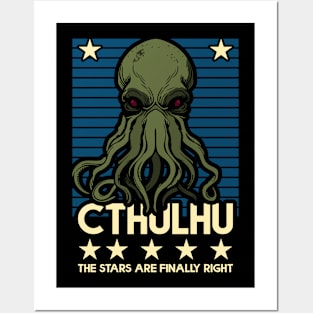 Cthulhu! The Stars are finally right! Posters and Art